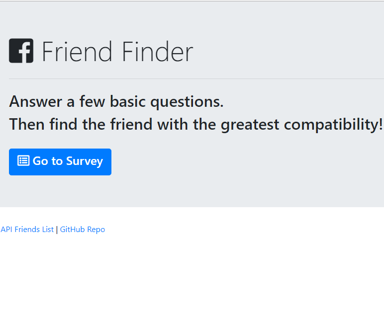 Friend Finder App